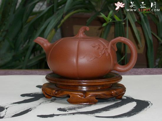 紫砂壶图片:南瓜(07全手工比赛优秀奖) - 美壶网