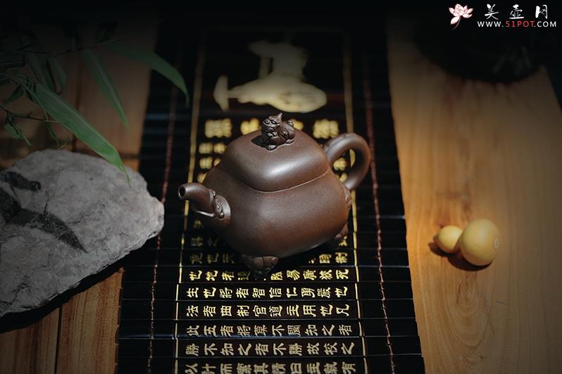 紫砂壶图片：古兽窥今 - 美壶网