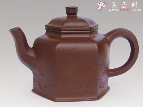 紫砂壶图片：六方金钟 - 美壶网