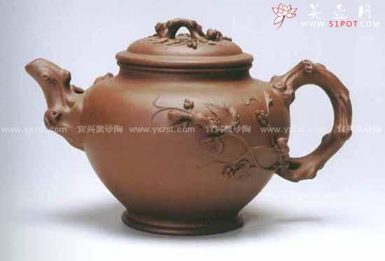 紫砂壶图片：中型葡萄壶 - 美壶网
