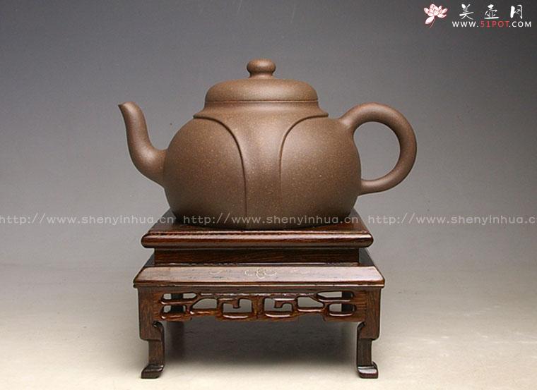 紫砂壶图片：矮龙带壶 - 美壶网