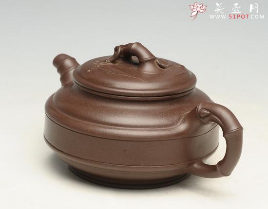 紫砂壶图片：竹鼓2   260cc - 美壶网