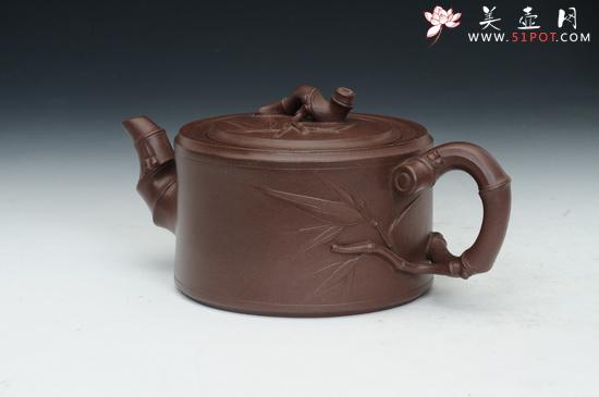 紫砂壶图片:竹段 (4) - 美壶网