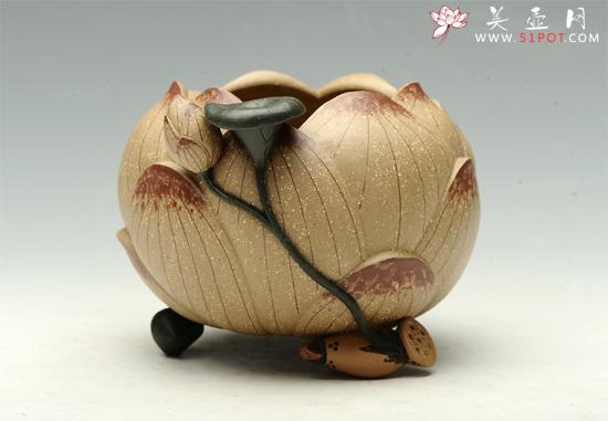 紫砂壶图片:莲子水洗 - 美壶网