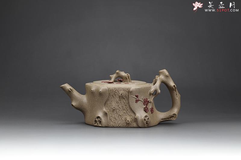 紫砂壶图片：高把梅椿壶(一厂原矿老段泥） - 美壶网