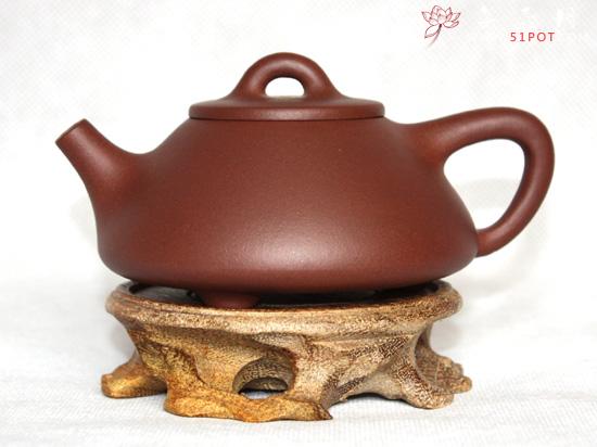 紫砂壶图片：底槽青  子冶石瓢 - 美壶网