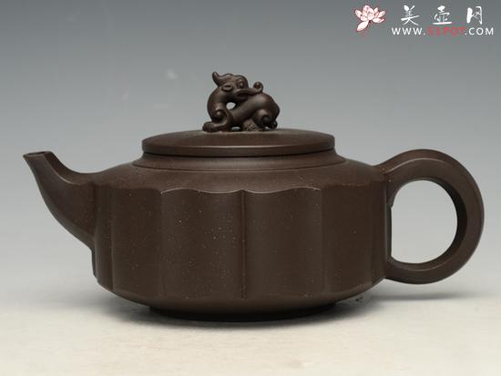 紫砂壶图片：玲珑  容量：400cc - 美壶网