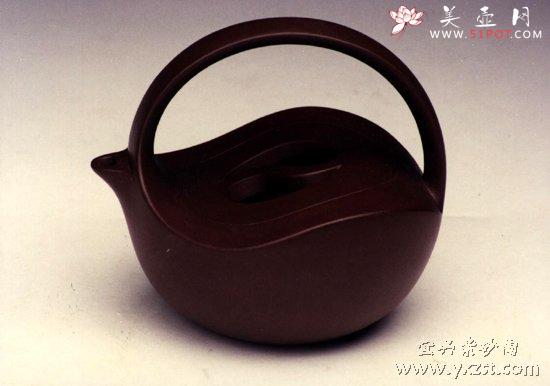 紫砂壶图片：太极提梁壶 - 美壶网