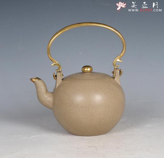 紫砂壶图片：一粒珠提梁 - 美壶网