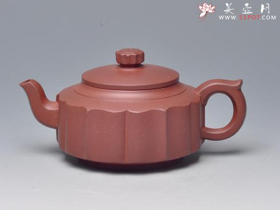 紫砂壶图片：圆菱壶 - 美壶网