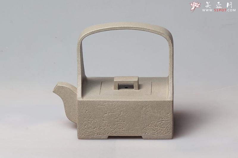 紫砂壶图片：提梁玉璧壶 - 美壶网