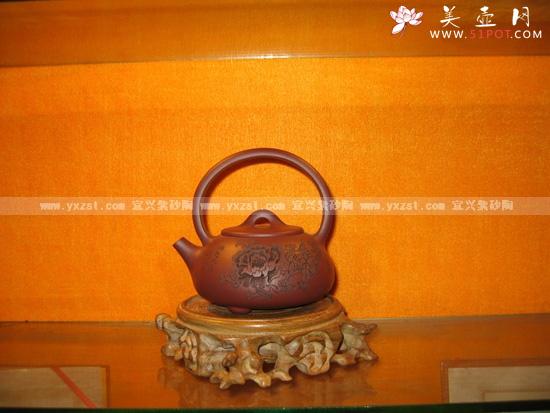 紫砂壶图片：提梁石瓢 - 美壶网