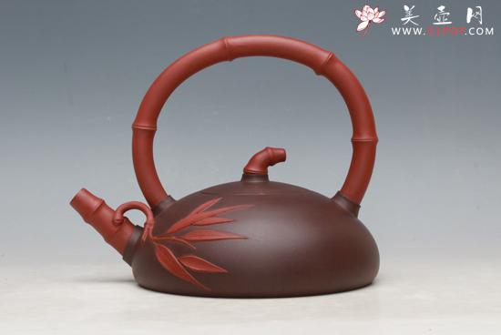 紫砂壶图片：双色提梁 - 美壶网