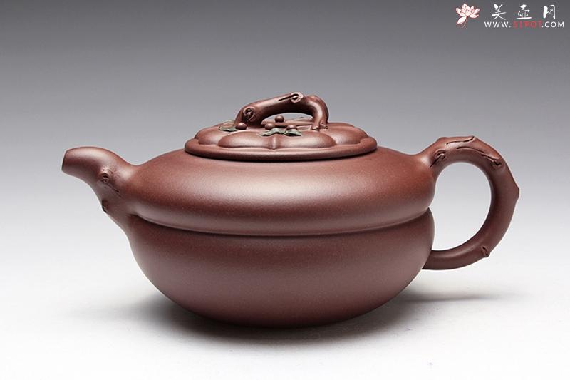 紫砂壶图片：柿圆壶 - 美壶网