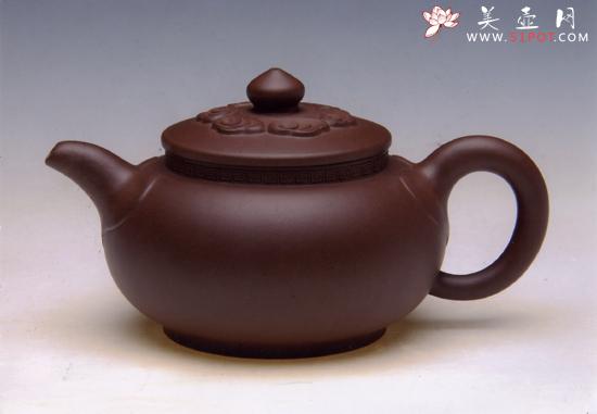 紫砂壶图片：幸福如意（2010年全手工一等奖） - 美壶网