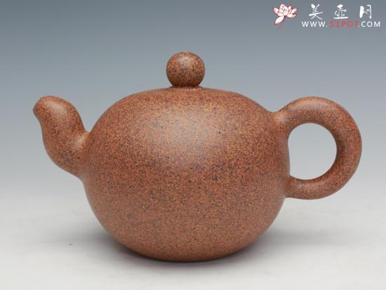 紫砂壶图片：一粒珠（特高温段泥） - 美壶网