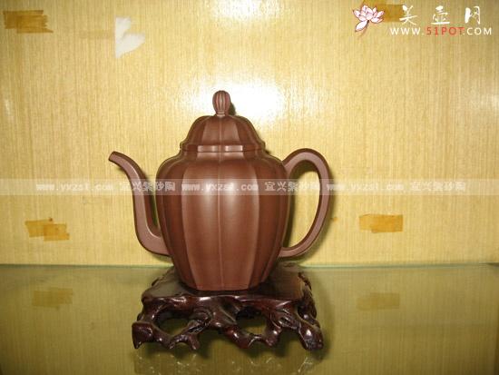 紫砂壶图片：菱花壶 - 美壶网