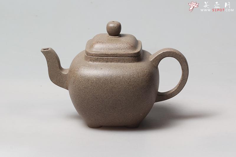 紫砂壶图片：四方圆足 - 美壶网