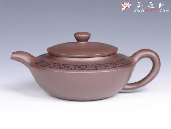 紫砂壶图片:富贵汉扁 - 美壶网