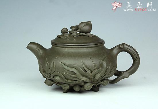紫砂壶图片：千年圣桃 - 美壶网