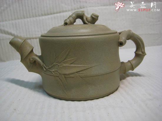 紫砂壶图片：一节竹段 - 美壶网