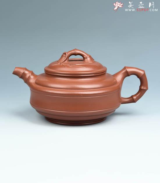 紫砂壶图片：双线竹鼓 - 美壶网