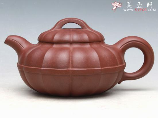 紫砂壶图片：线圆宝菱 底槽清 - 美壶网