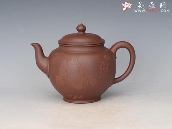 紫砂壶图片：高笑樱壶 - 美壶网