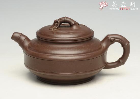 紫砂壶图片：竹鼓2   260cc - 美壶网