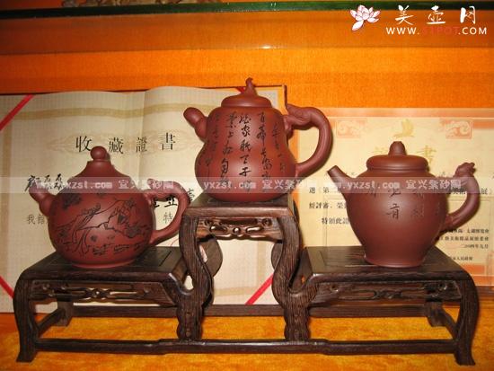 紫砂壶图片：诗仙系列壶 - 美壶网