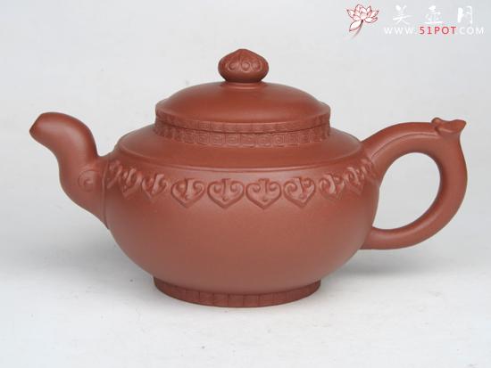 紫砂壶图片：云肩如意  300... - 美壶网