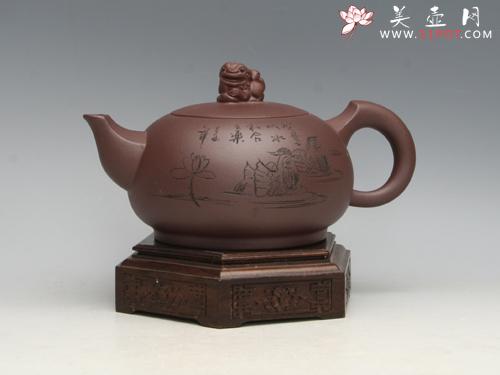 紫砂壶图片：狮球 - 美壶网