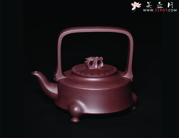 紫砂壶图片：龙行天下提梁 - 美壶网