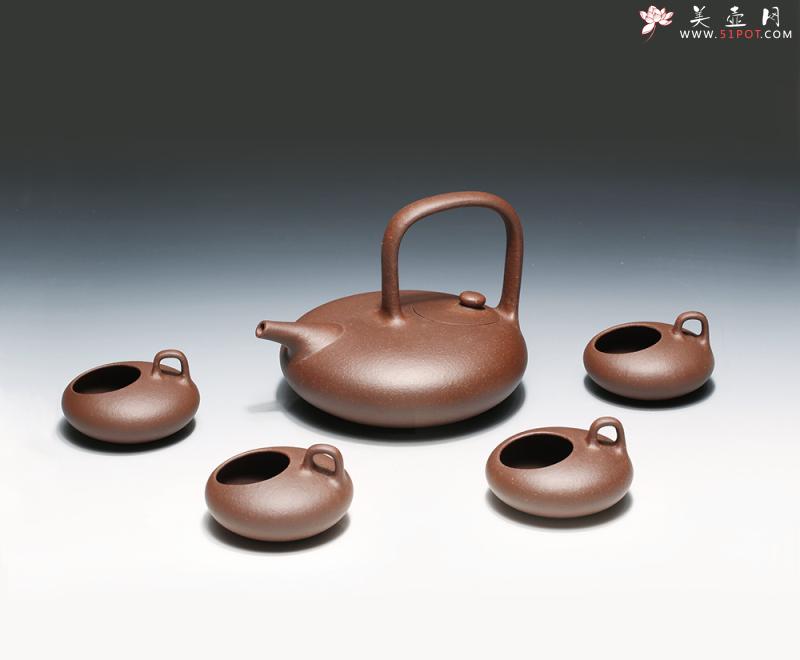 紫砂壶图片：雨石提梁 - 美壶网