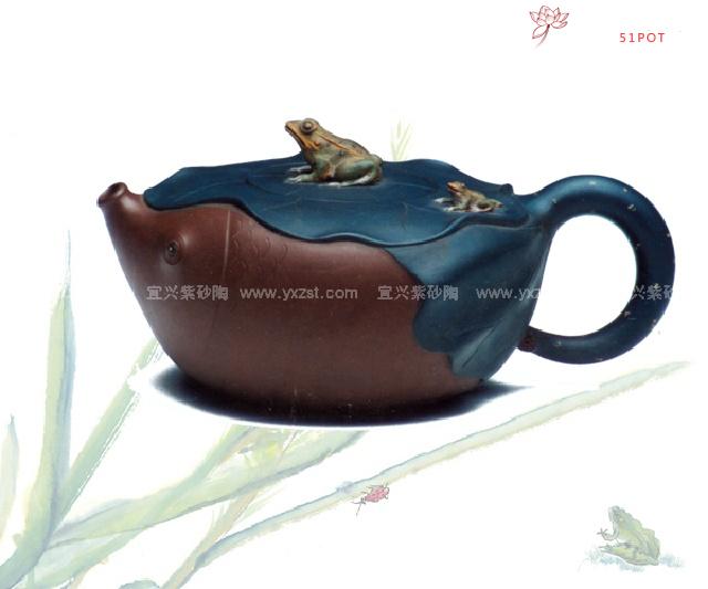 紫砂壶图片：年年有余 - 美壶网