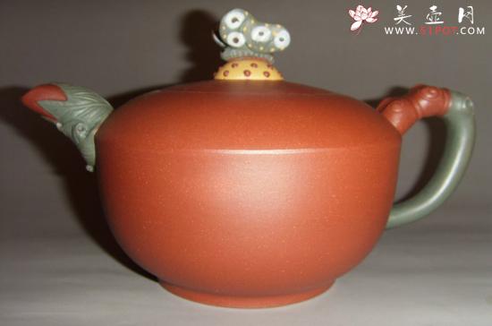 紫砂壶图片：彩蝶壶 - 美壶网