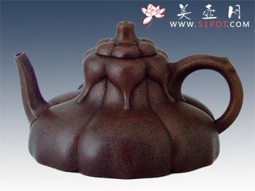 紫砂壶图片：玉兰花瓣壶 - 美壶网