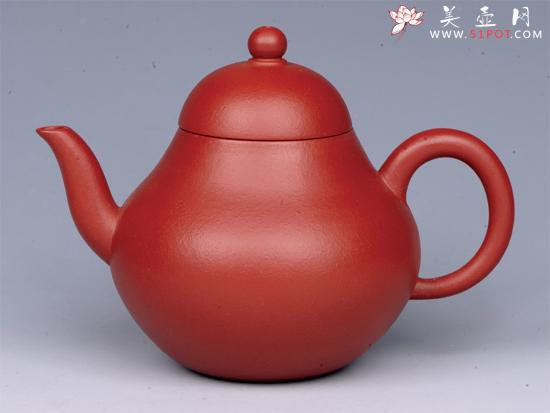 紫砂壶图片：梨形（朱泥小品） - 美壶网