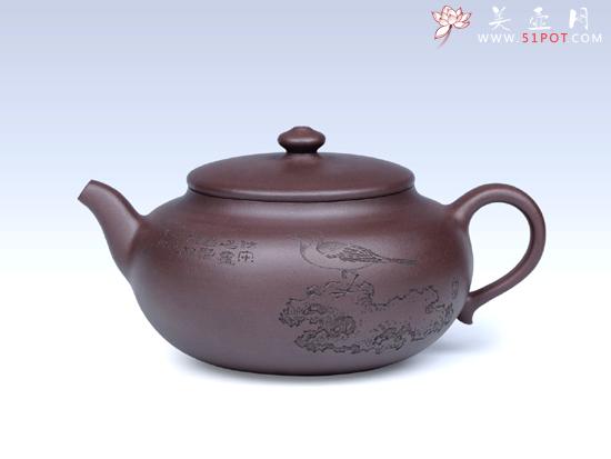 紫砂壶图片：扁鼓 - 美壶网