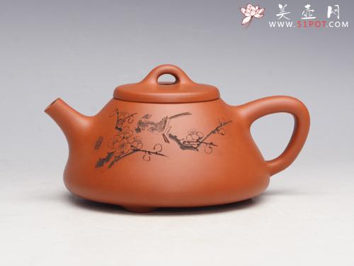紫砂壶图片: 子冶石瓢壶(梅)... - 美壶网