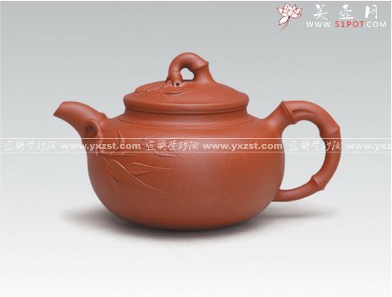 紫砂壶图片：竹韵 - 美壶网