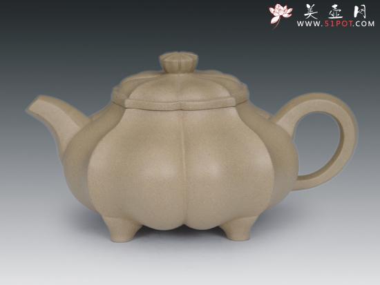 紫砂壶图片：六方菱花 - 美壶网