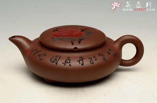 紫砂壶图片：牡丹壶 副本 - 美壶网