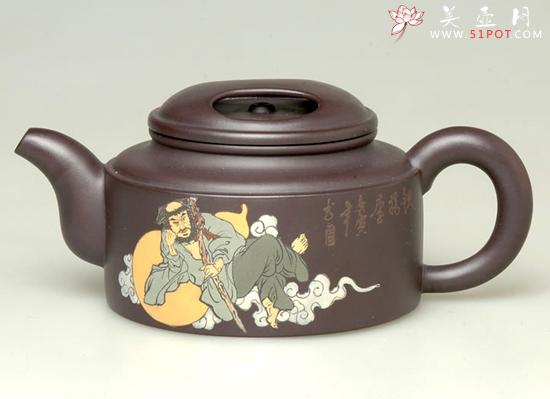 紫砂壶图片：八仙过海之铁拐李 - 美壶网