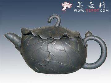 紫砂壶图片:荷塘圣色300CC - 美壶网