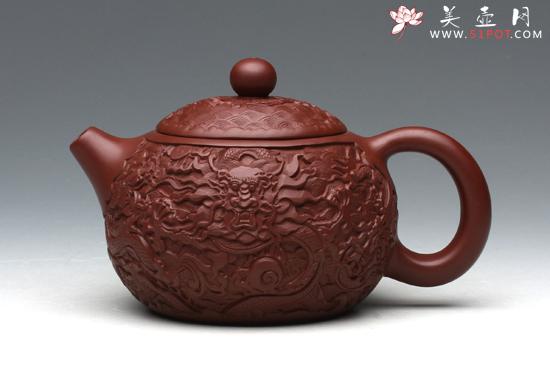 紫砂壶图片：浮雕西施 - 美壶网