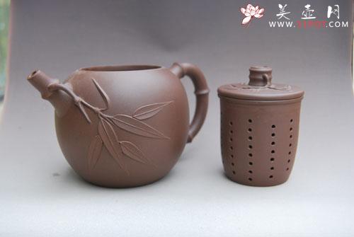 紫砂壶图片：鸣竹胆壶 - 美壶网