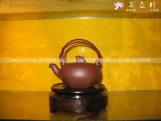 紫砂壶图片：提梁圆珠 - 美壶网