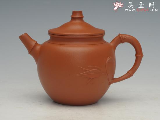 紫砂壶图片：扭竹壶 - 美壶网