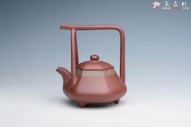 紫砂壶图片：三足提梁 - 美壶网